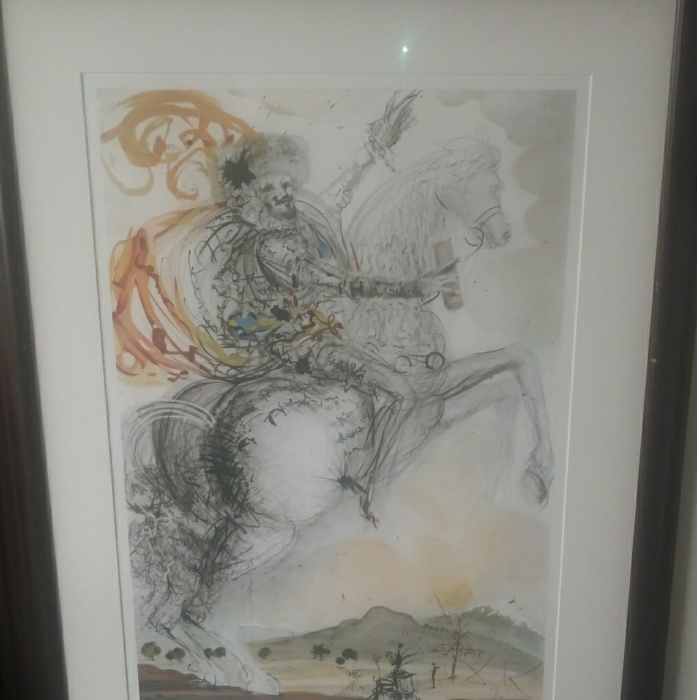 Salvador Dali signed & numbered lithograph
